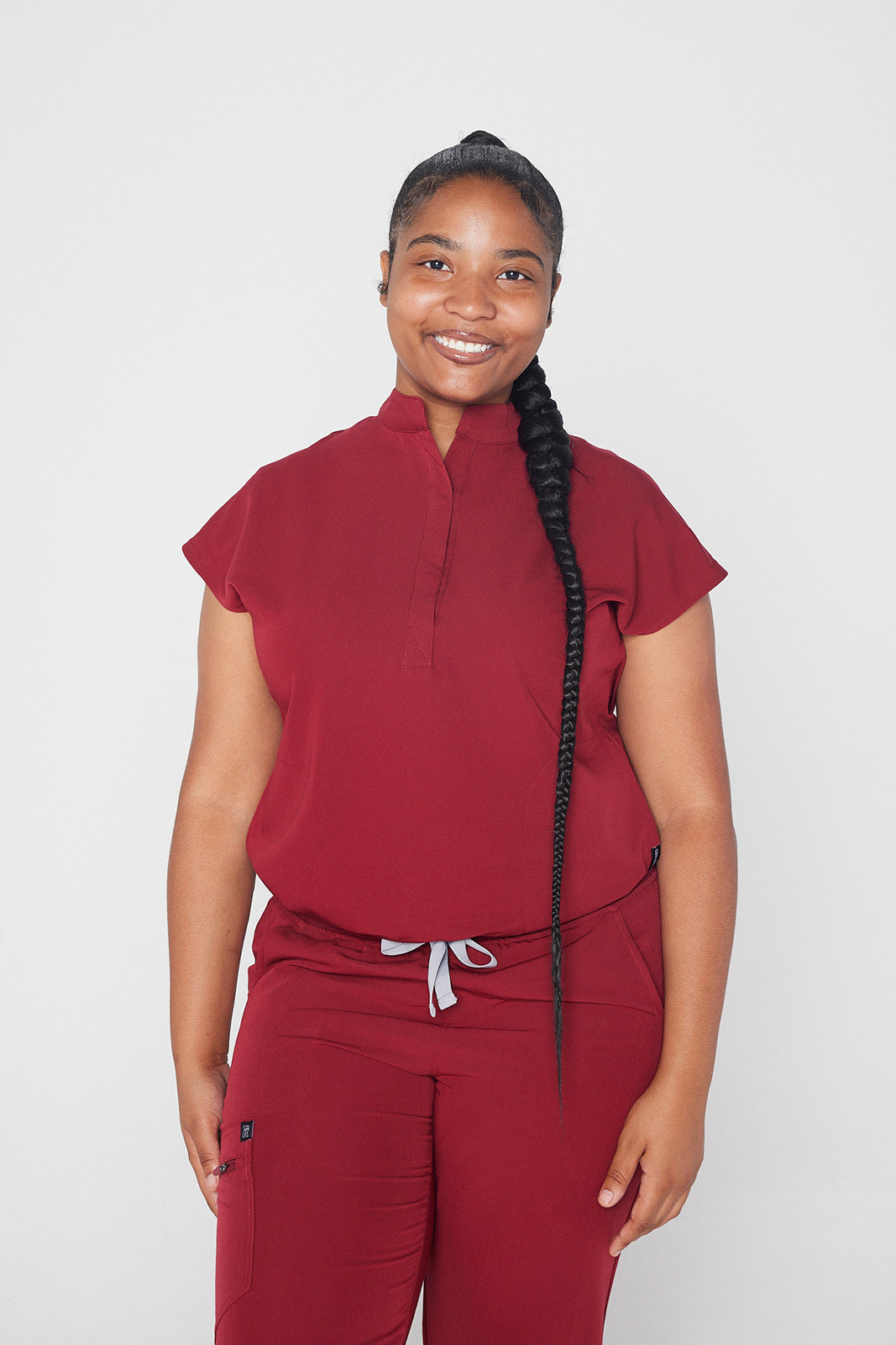 Y.A.V.A.R Female Collar Blouse Scrub Top