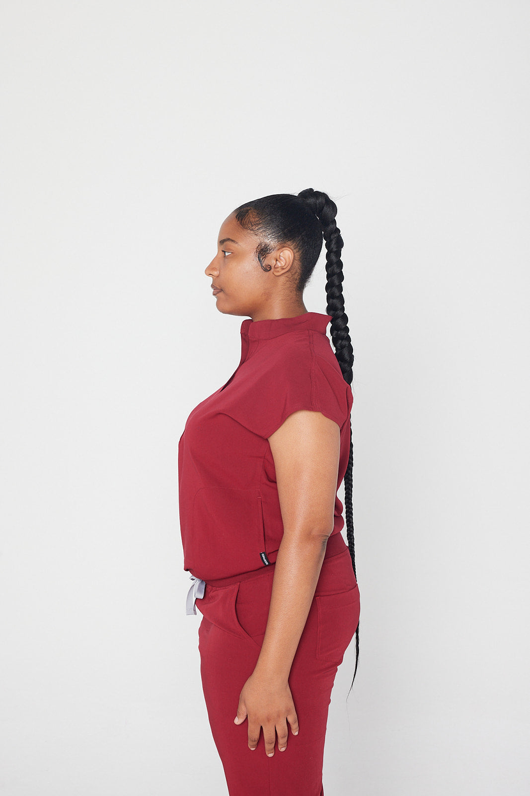 Y.A.V.A.R Female Collar Blouse Scrub Top