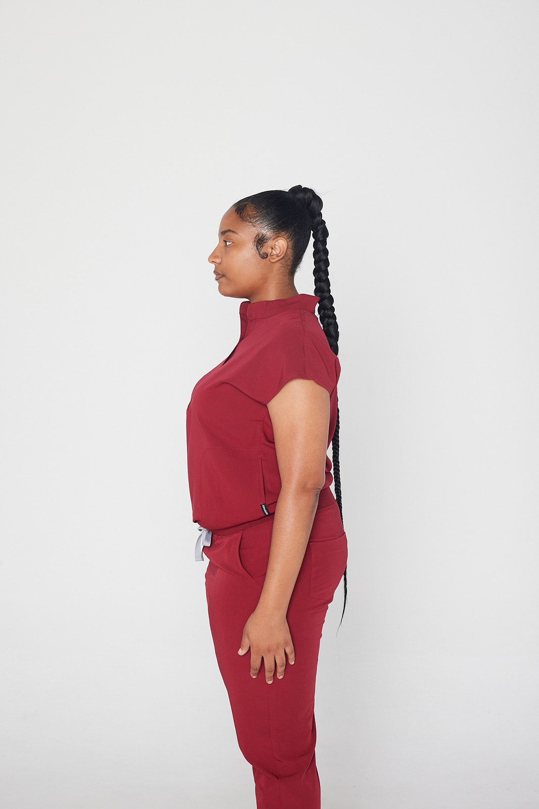Y.A.V.A.R Female Collar Blouse Scrub Top