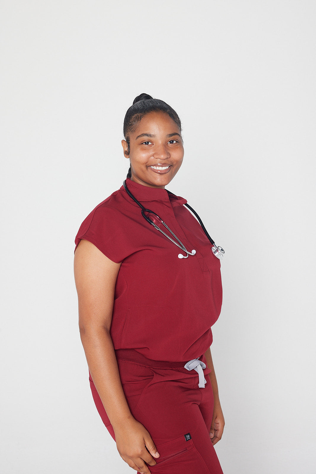 Y.A.V.A.R Female Collar Blouse Scrub Top