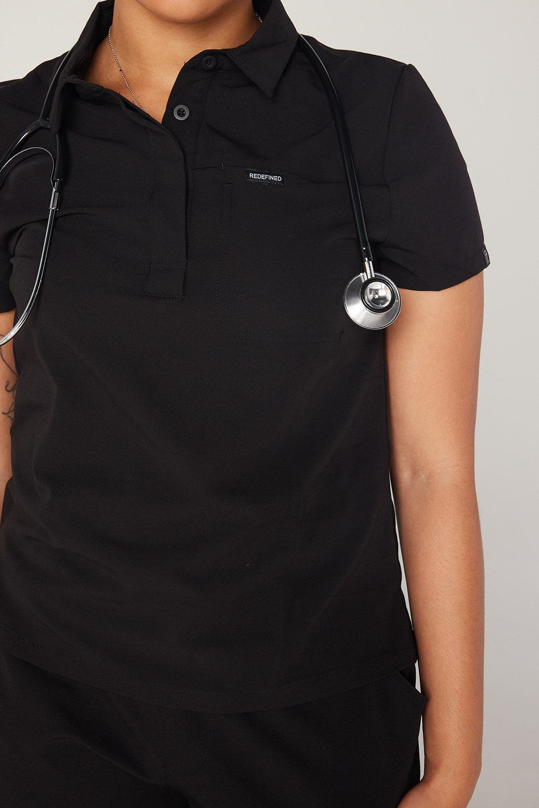 Y.A.V.A.R Collection Female Polo Scrub Top