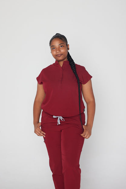 Y.A.V.A.R  Female Collar Blouse Scrub Top