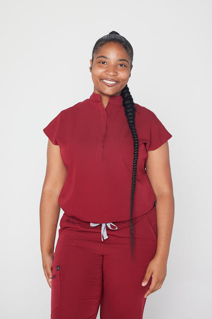 Y.A.V.A.R  Female Collar Blouse Scrub Top