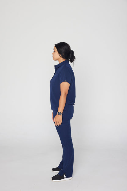 Y.A.V.A.R Collection Female Polo Scrub Top