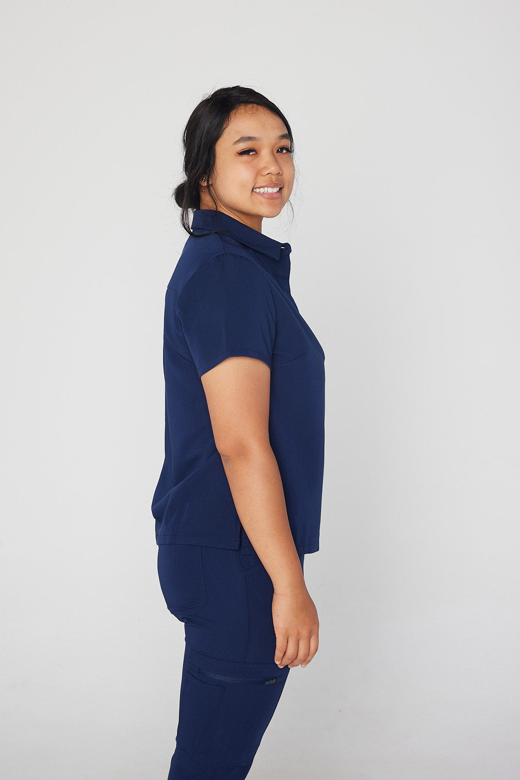 Y.A.V.A.R Collection Female Polo Scrub Top