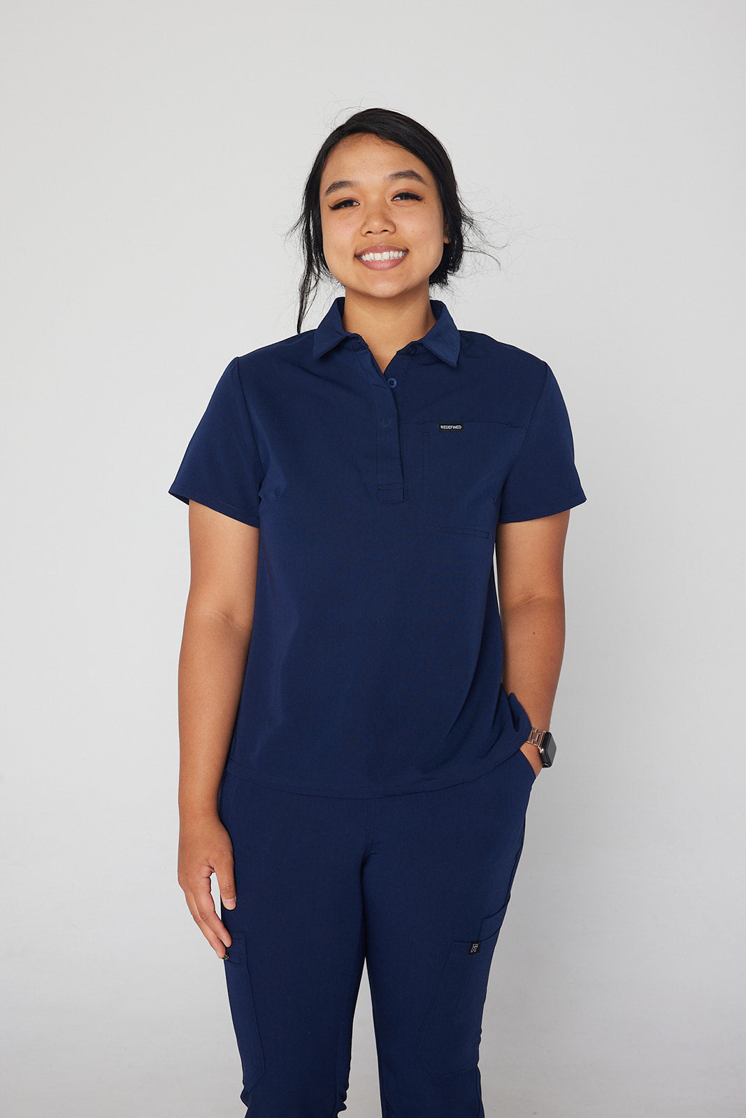 Y.A.V.A.R Collection Female Polo Scrub Top Redefined Scrubs