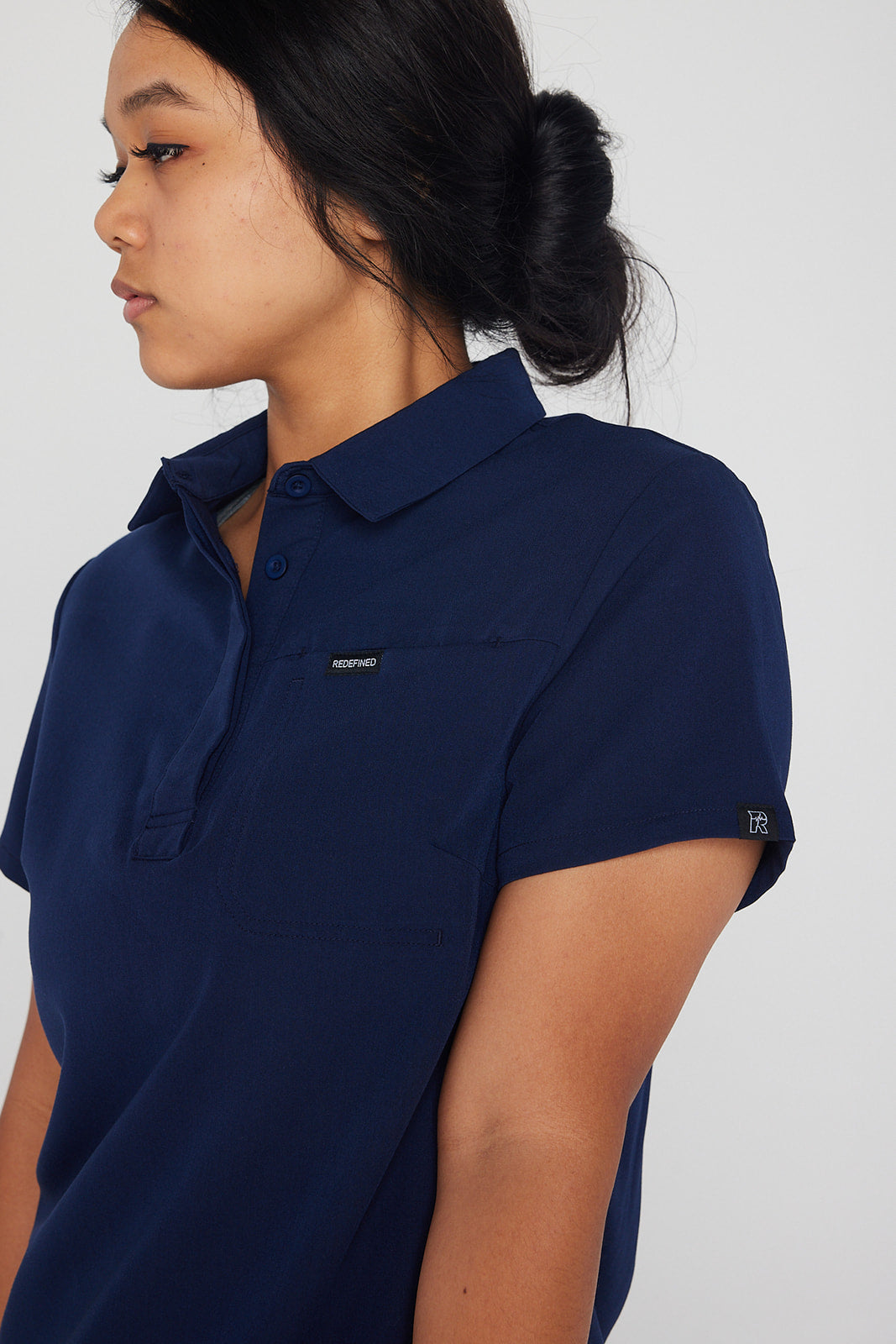 Y.A.V.A.R Collection Female Polo Scrub Top