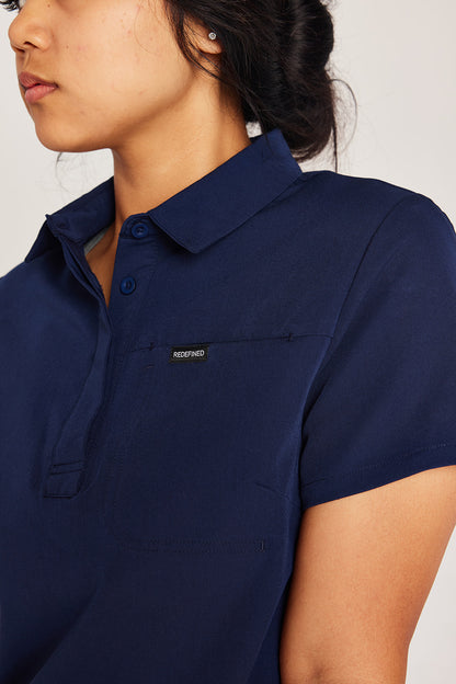 Y.A.V.A.R Collection Female Polo Scrub Top