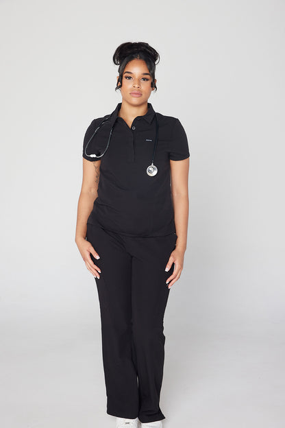 Y.A.V.A.R Collection Female Polo Scrub Top